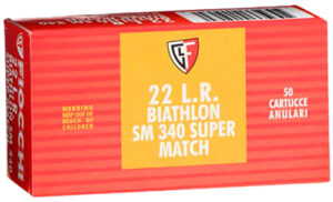 Fiocchi 22SM340 Exacta Super Match 22LR 40gr Round Nose 50 Per Box/100 Case
