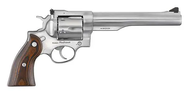 RUGER RDHWK 44REMAG 7.5" STS HRDWOOD GRP FXD SGHT