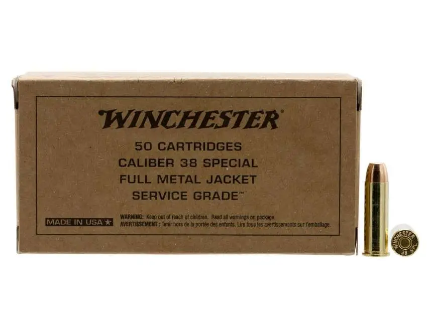 WINCHESTER SRVCE GRADE 38SPL 130G FMJ 50RD BX - Image 4