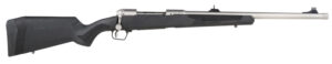 Savage Arms 57044 110 Brush Hunter Full Size 375 Ruger 3+1 20" Matte Threaded Barrel, Matte Drilled & Tapped Stainless Steel Receiver, Fixed Matte Black Synthetic Stock, Right Hand