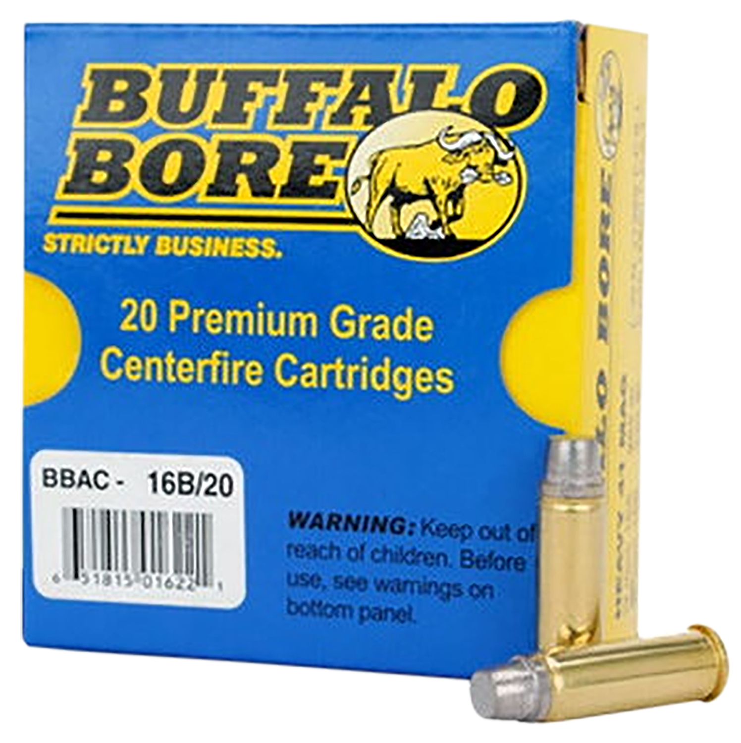 Buffalo Bore Ammunition 16B20 Heavy Strictly Business 41Rem Mag 230gr Hard Cast Semi Wadcutter 20 Per Box/12 Case