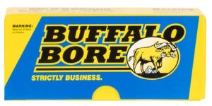 Buffalo Bore Ammunition 24L20 Outdoorsman Strictly Business 9mmLuger 147gr Hard Cast Flat Nose 20 Per Box/12 Case