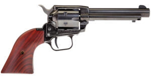Heritage Mfg RR22B4 Rough Rider  22 LR 6 Shot, 4.75" Black Steel Barrel, Black Zinc Alloy Frame, Black Cylinder Cocobolo Grip, Hammer/Thumb Safety, Exposed Hammer