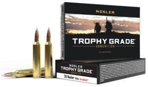 Nosler 60014 Trophy Grade  26Nosler 140gr Nosler AccuBond 20 Per Box/10 Case
