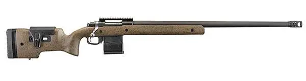 RUGER HAWKEYE LR TRGT 6.5 CRD 26" MT BLK THRDED BBL, SPECK BLK/BRN LAM STOCK, 5RD DETACH MAG - Image 4