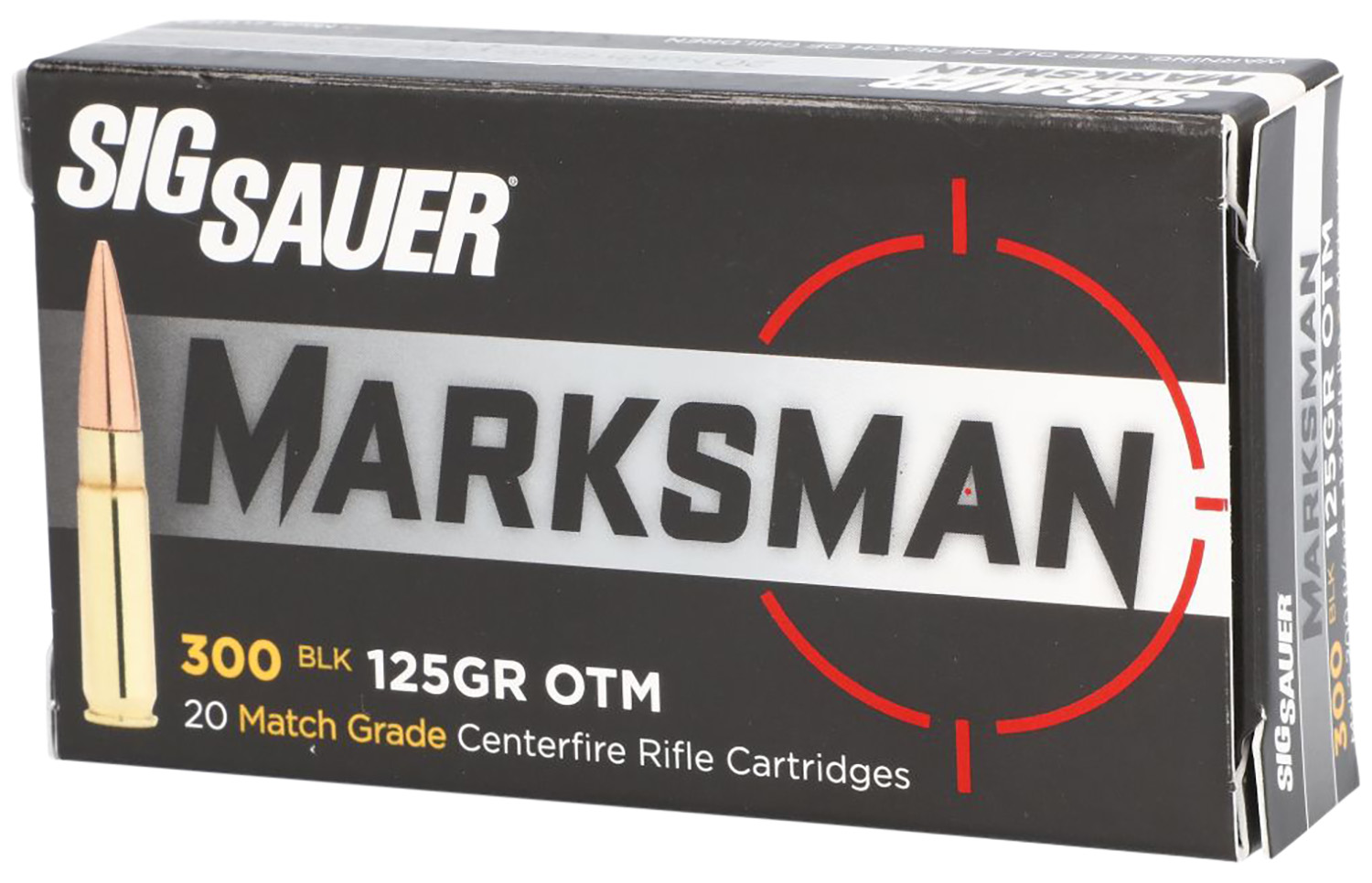 Sig Sauer E300A120 Marksman 300 Blackout 125 gr Open Tip Match 20 Per Box/ 25 Case