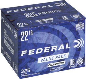 FEDERAL 22LR 36GR HP 1260FPS - 325RD 10BX/CS
