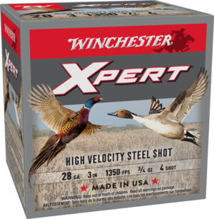 WINCHESTER XPERT STEEL 28GA 3" - 3/4OZ #4 25RD 10BX/CS
