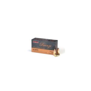 PMC Bronze .25 ACP Handgun Ammo - 50 Grain | FMJ | 50rd Box