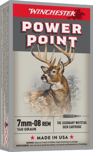 WINCHESTER SUPER X POWER POINT 7MM-08 140GR 20RD BX 200RD CASE