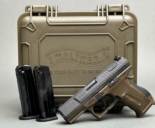WALTHER P99 COLLECTORS EDITION KIT 9MM PISTOL 4" OD GREEN 2-15RD MAGS
