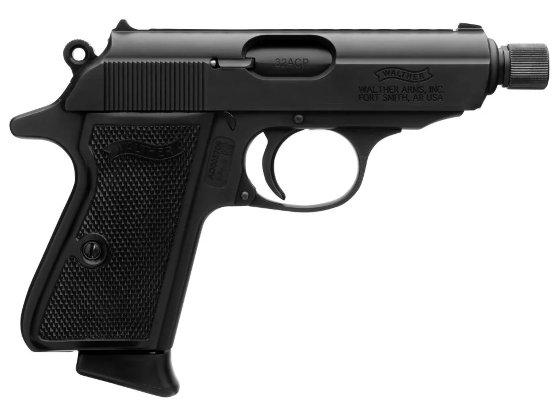 WALTHER PPK SD THREADED BLACK 32ACP PSTL 8RD