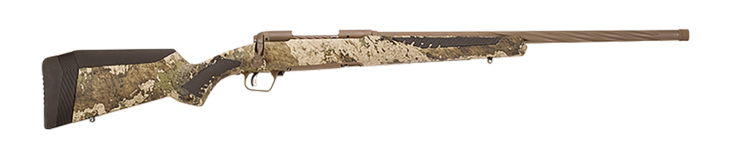 Savage Arms 57414 110 High Country 30-06 Springfield 4+1 22", Midnight Bronze Cerakote, TrueTimber Strata Fixed AccuStock with AccuFit