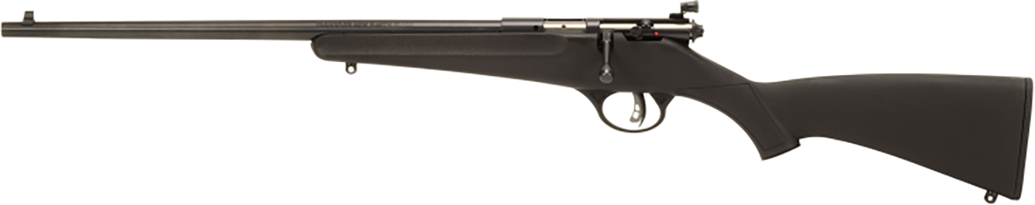 Savage Arms 13843 Rascal Youth 22 LR 1rd 16.13" Matte Black Sporter Barrel, Matte Black Carbon Steel Receiver, Black Fixed Synthetic Stock, Left Hand
