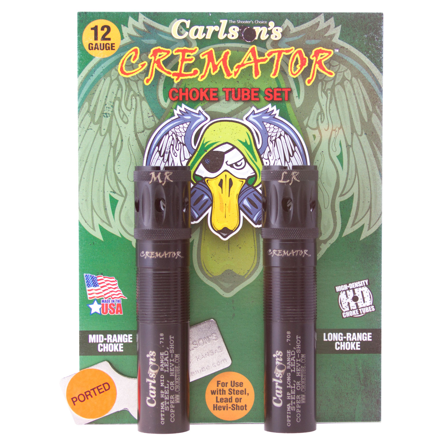 Carlson's Choke Tubes 11562 Cremator Beretta Optima HP 12 Gauge Mid/Long Range Ported 17-4 Stainless Steel