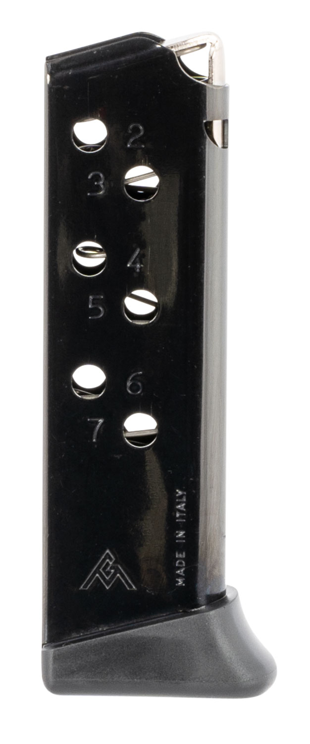 Mec-Gar MGPPKS32FRB Standard 7rd Detachable w/Finger Rest 32 ACP Fits Walther PPK Blued Carbon Steel