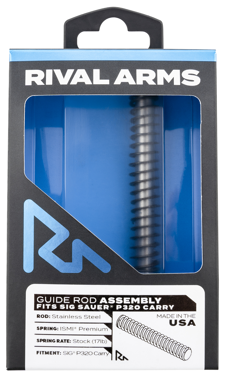 Rival Arms RARA50S301S Guide Rod Assembly Guide Rod Assembly Stainless Steel for Sig P320 Carry