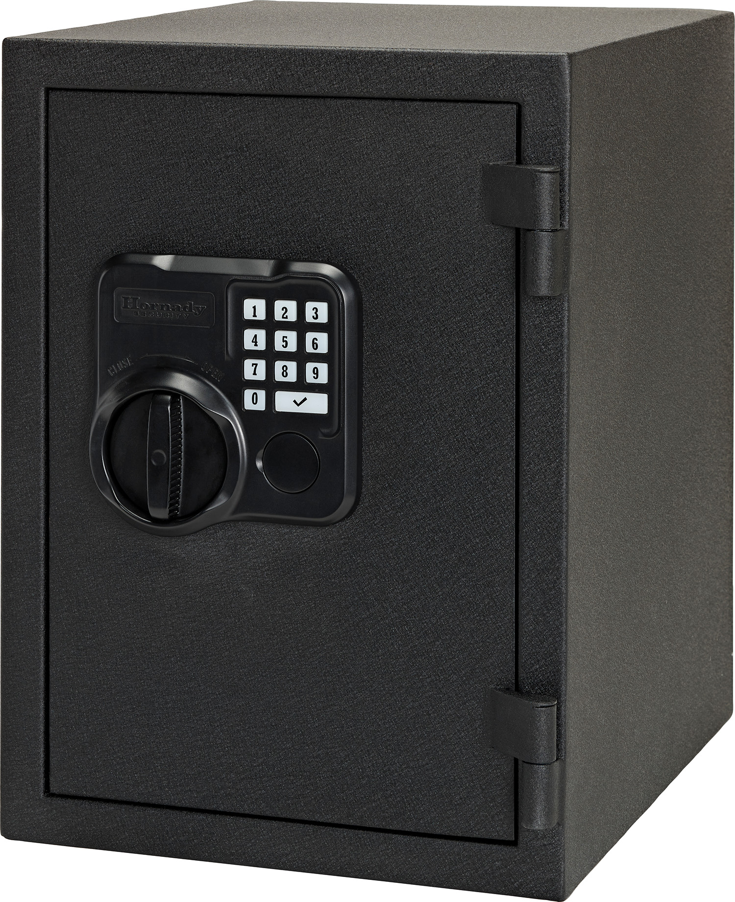 Hornady 95407 Fireproof Safe Keypad Key Entry Black Powder Coat Black Holds 2 Handguns Steel