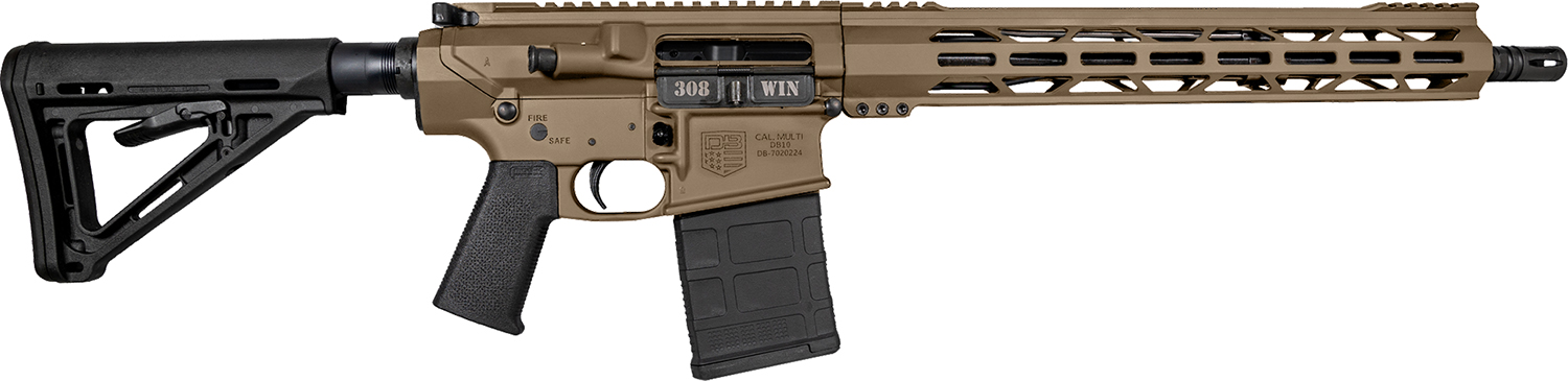 Diamondback DB1018C061 DB10 308 Win 16" 20+1 Flat Dark Earth Magpul MOE Carbine Stock Black Magpul MOE-K Grip 15" M-Lok
