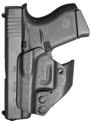 Mission First Tactical H2GL43AIWBM Minimalist Holster IWB Black Polymer Belt Clip Fits Glock 42/43/43X/48 Ambidextrous