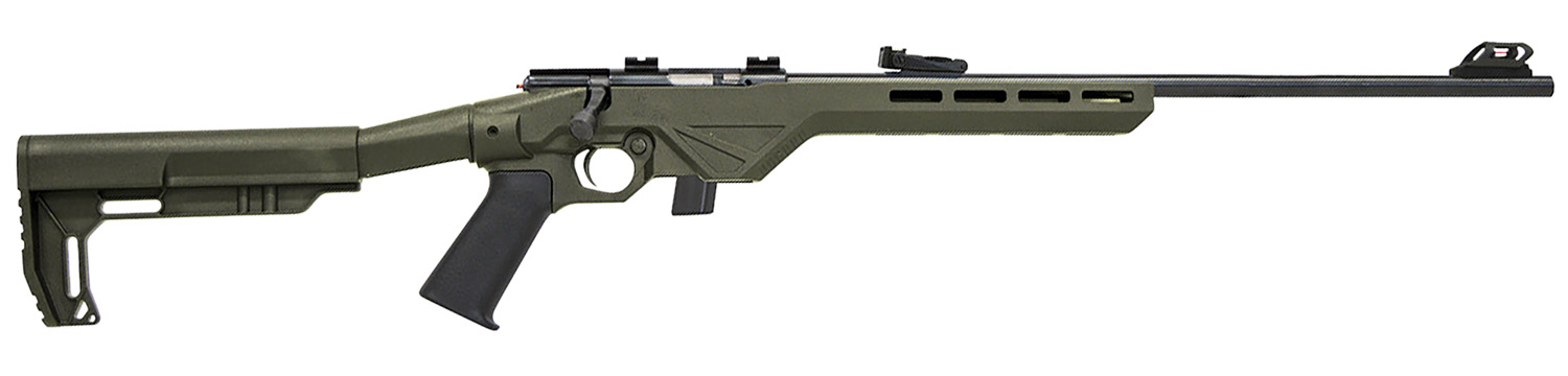 Citadel CIT22LRBLTODG Trakr 22 LR 10+1 18" Blued Steel Barrel & Receiver, OD Green Synthetic Stock