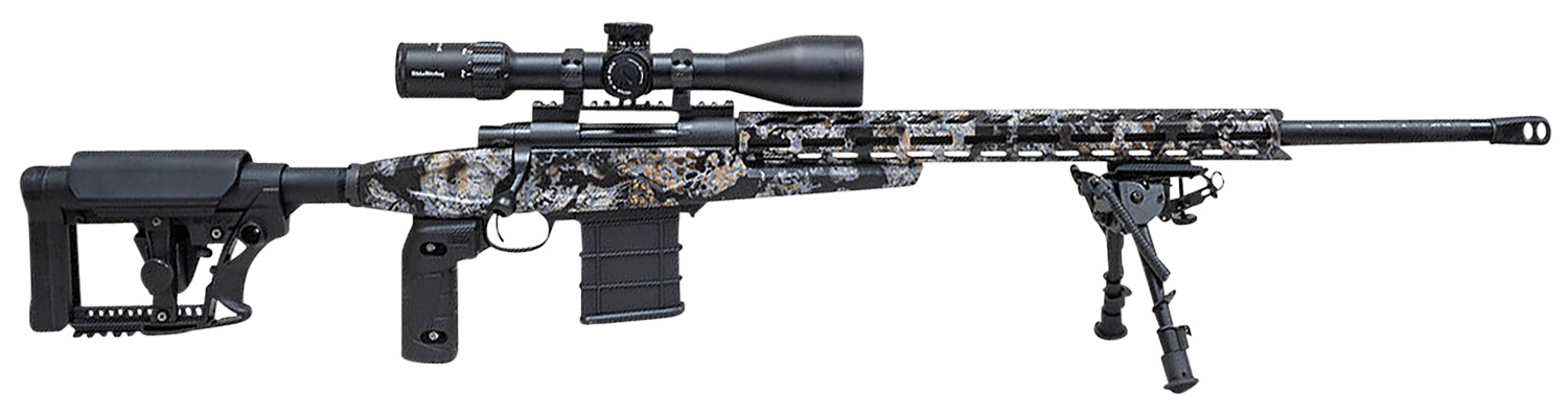 Howa HCRA308SKY M1500 APC Chassis 308 Win 24" Heavy Barrel 10+1 (3), Kryptek Skyfall Camo, Luth-AR MBA-4 Stock with Aluminum Chassis, 4-16x50 Scope, Bipod & 2 Grips