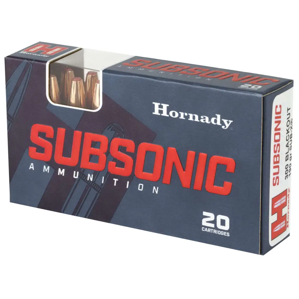 HORNADY SUBSONIC X 300 BO 190GR 20RD BX 200RD CASE - Image 2