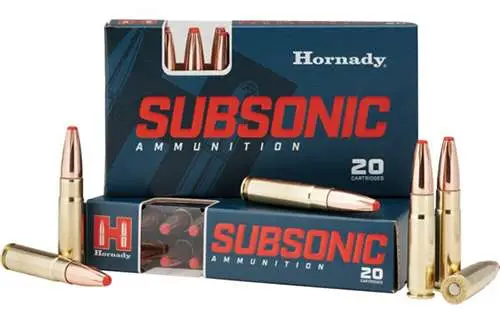 HORNADY SUBSONIC X 300 BO 190GR 20RD BX 200RD CASE - Image 4