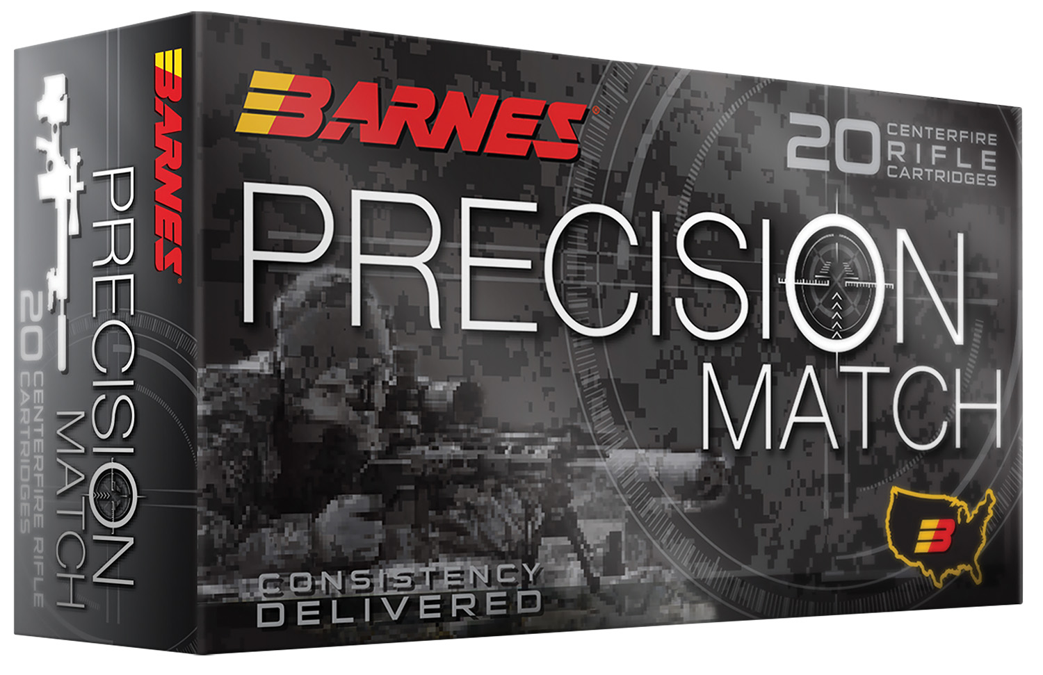 Barnes Bullets 32018 Precision Match 223Rem 77gr Match Burner OTM BT 20 Per Box/10 Case