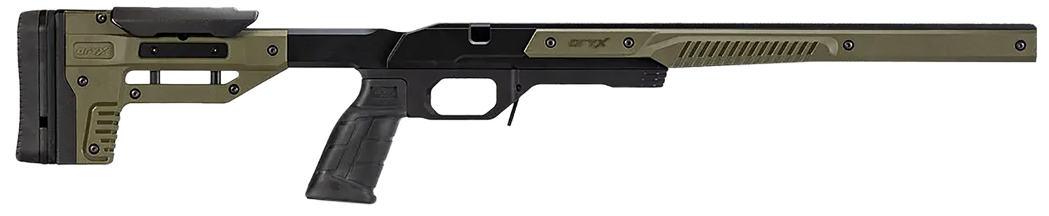 Mdt Sporting Goods Inc 104218ODG Oryx Chassis OD Green 6061-T6 Aluminum Fits Howa 1500 LA/ Weatherby Vanguard LA