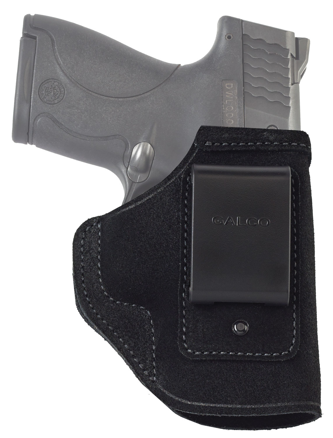 Galco STO658B Stow-N-Go IWB Black Leather Belt Clip Fits S&W M&P Shield w/Crimson Trace Laser Right Hand