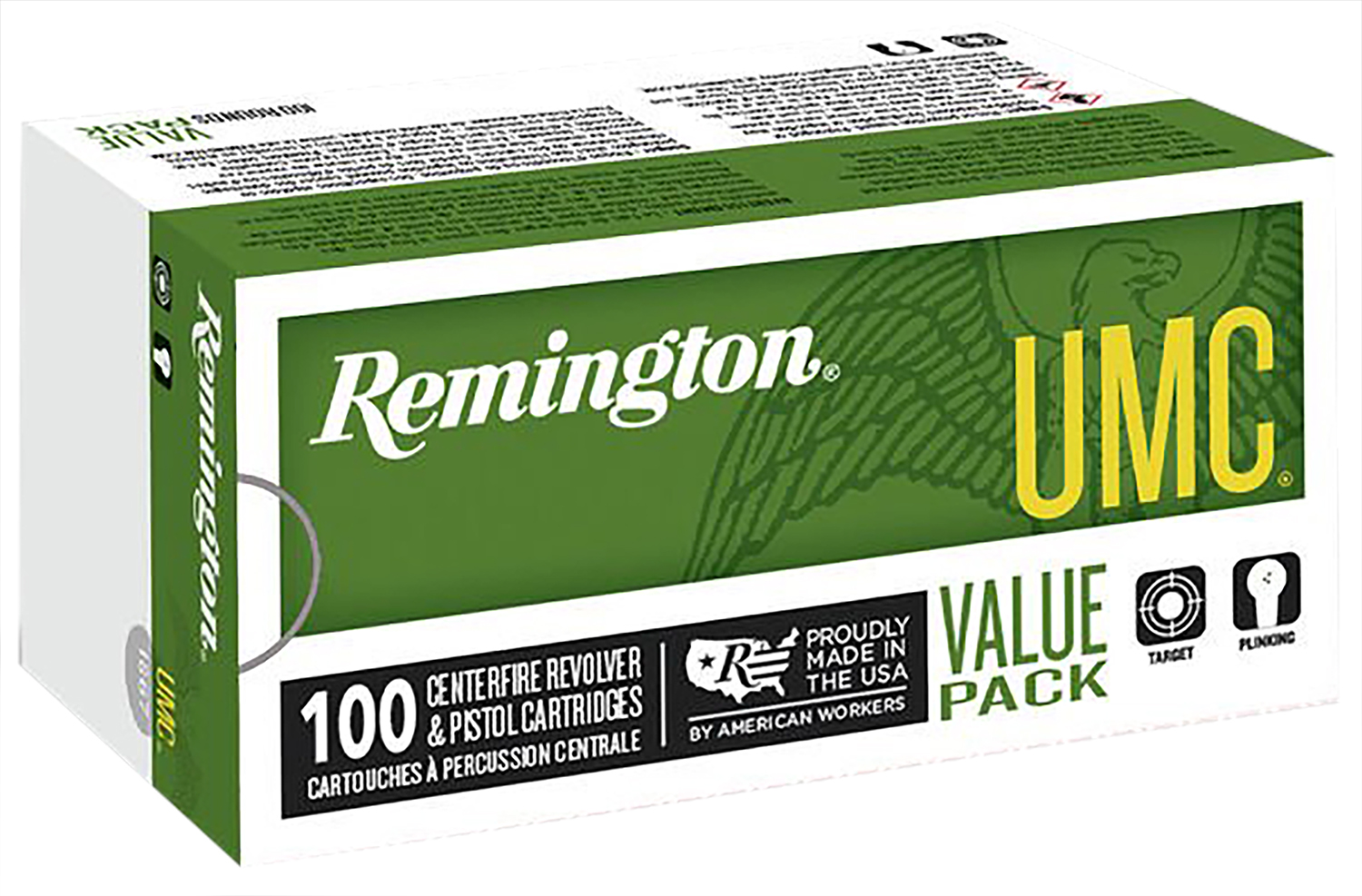 Remington Ammunition 23753 UMC Value Pack 9mmLuger 115gr Jacketed Hollow Point 100 Per Box/6 Case