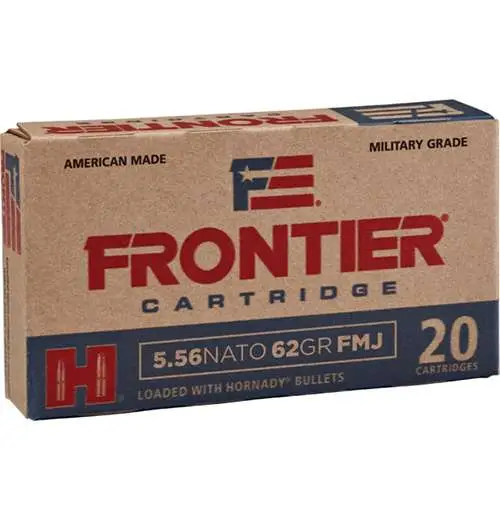 FRONTIER® 5.56 NATO 62 GR FMJ (150 - ORIENTED) 150RD/BX 8BX/CS