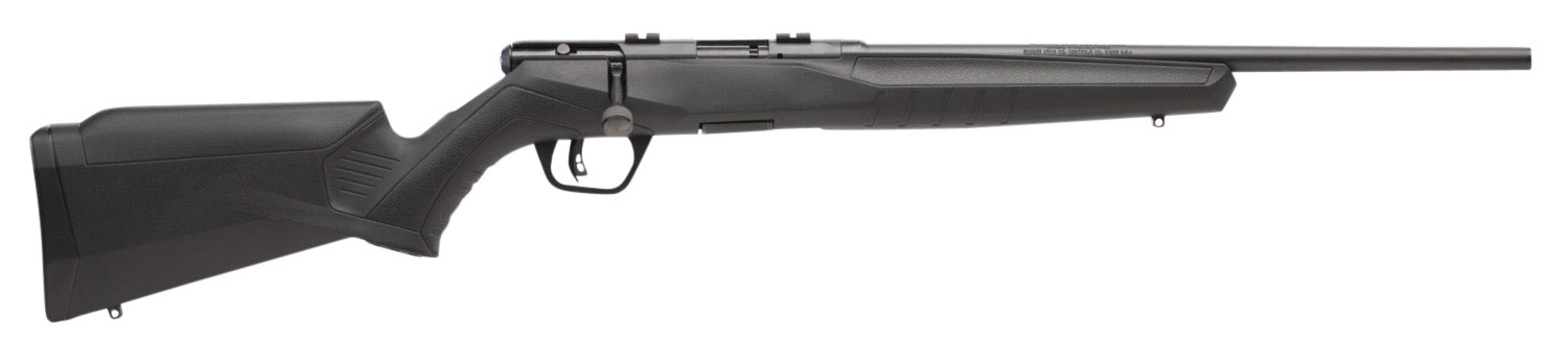 Savage Arms 70814 B17 F Compact 17 HMR 10+1 18" Matte Black Button Rifled Barrel, Matte Black Drilled & Tapped Carbon Steel Receiver, Matte Black Fixed Synthetic Stock, Right Hand