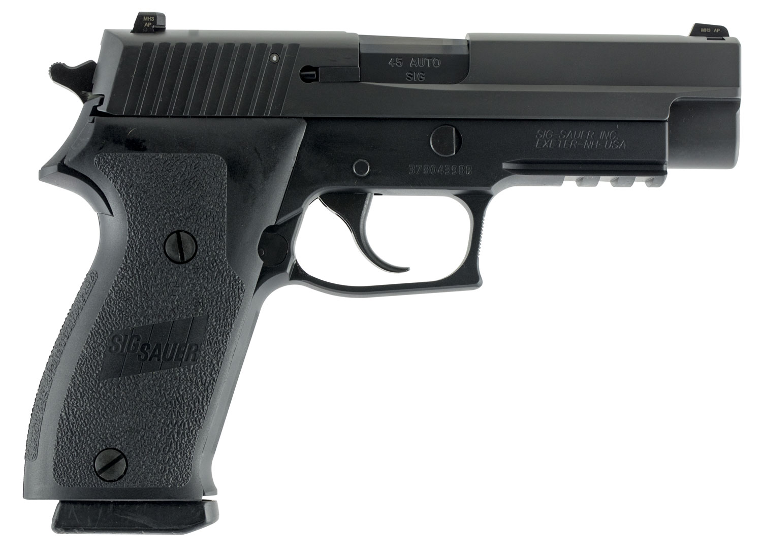 Sig Sauer 220R45BSSCA P220 Full Size *CA Compliant 45 ACP 4.40" 8+1 Black Hardcoat Anodized Aluminum Frame Black Nitron Stainless Steel Slide with Black 1-Piece Ergo Grip