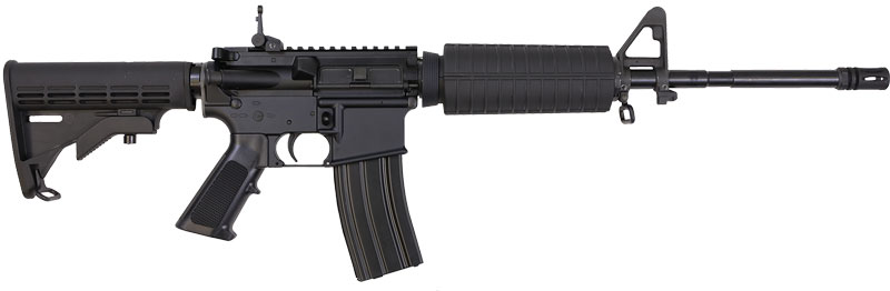 BUSHMASTER M4 PATROLMAN FLAT - TOP 223 16" 30-SHOT BLACK