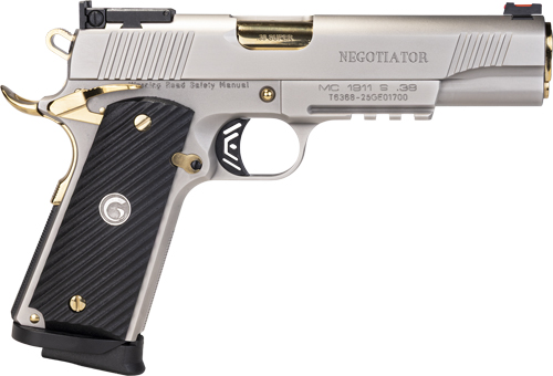GIRSAN 1911 NEGOTIATOR TALO - 38 SUPER 5" 9RD TITANIUM/GOLD - Image 2