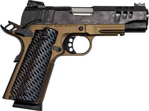 GLFA 1911 PISTOL 45ACP 4.25" - FS BLACK SLIDE BRONZE FRAME