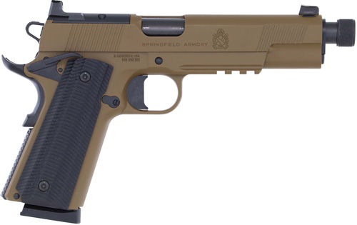 SPRINGFIELD 1911 OPERATOR AOS - 45 ACP 5" 8RD COYOTE THREADED