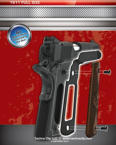 TECHNA CLIP HANDGUN RETENTION - CLIP COLT 1911&COMMANDER RIGHT - Image 2