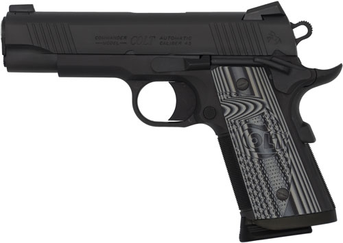 COLT COMBAT UNIT 45ACP 4.25" - 8RD ANODIZE BLACK GRAY GRIPS - Image 2