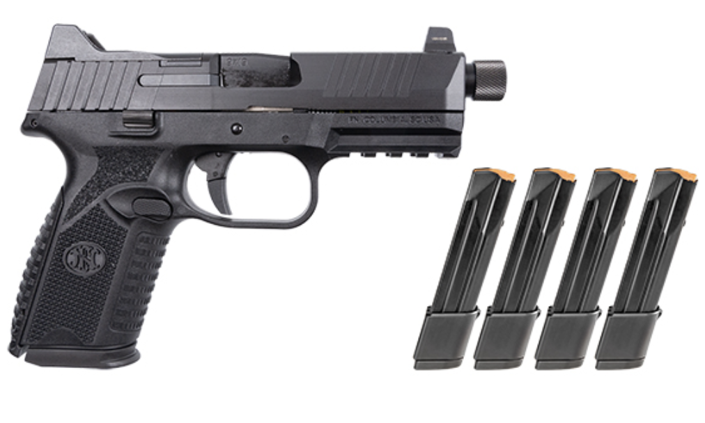 FN 509 M TACTICAL BUNDLE BLACK 9MM 4.5" 1-15RD 4-24RD MAGS