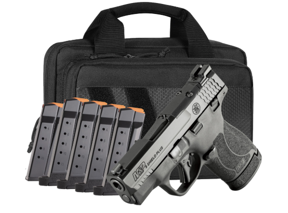 SMITH & WESSON M&P SHIELD PLUS O.R. TS CARRY ON BUNDLE 9MM OR 3.1" 6- 10/13RD SAVIOR BAG