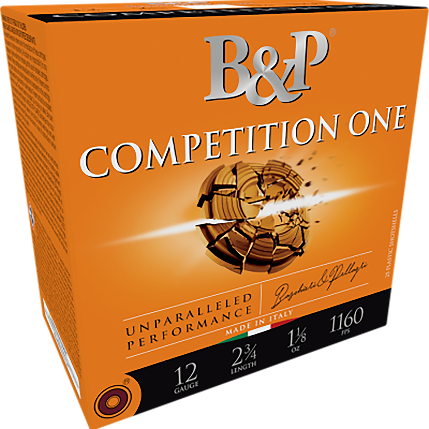 B&p Ammunition 410BCP8 Competition One 410Gauge 2.50" 1/2oz 8Shot 25 Per Box/10 Case