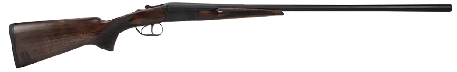 Heritage Mfg BL41028BK Badlander Full Size 410 Bore Break Open 3" 2rd 28" Black Chrome Side By Side Barrel, Black Chrome Receiver, Fixed Turkish Walnut Stock