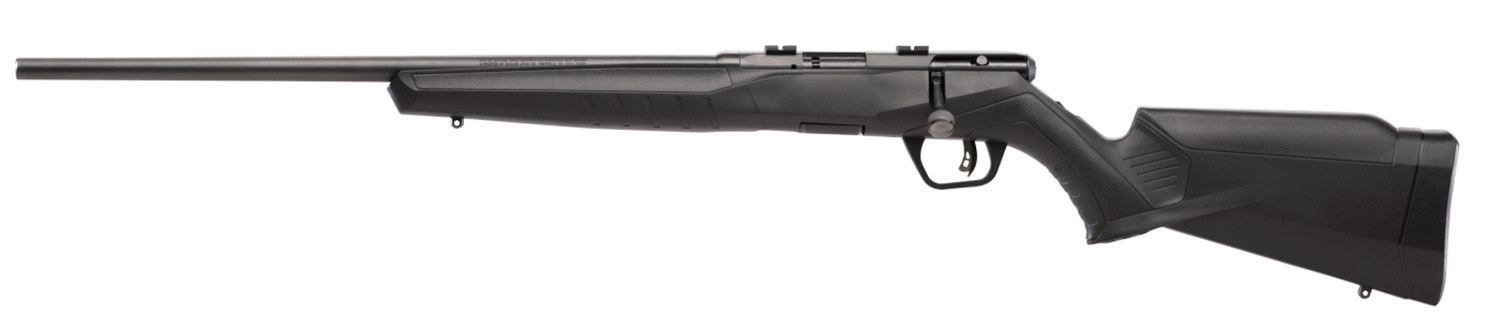 Savage Arms 70240 B Series F Full Size 22 LR 10+1 21" Matte Black Button Rifled Barrel, Matte Black Drilled & Tapped Carbon Steel Receiver, Matte Black Synthetic Stock, Left Hand