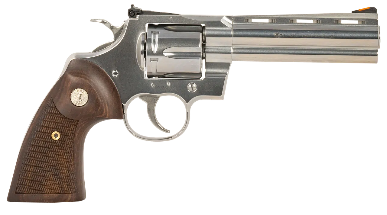 COLT PYTHON STAINLESS REVOLVER 357 MAG 5" 6 RD