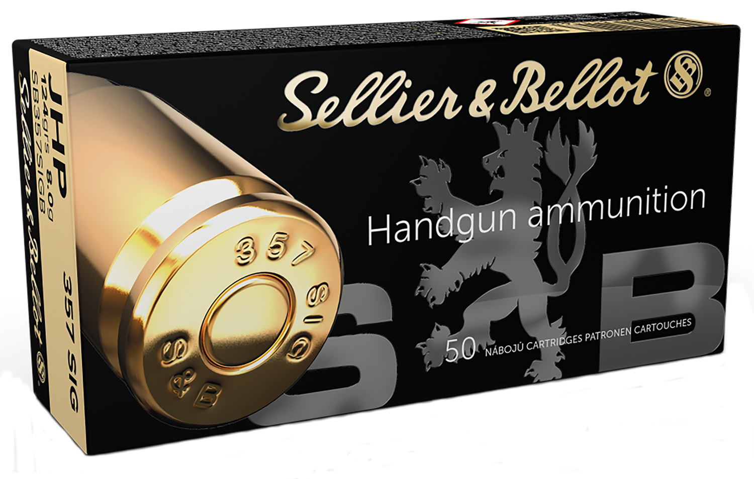 Sellier & Bellot SB357SIGB Handgun 357Sig 124gr Jacketed Hollow Point 50 Per Box/20 Case
