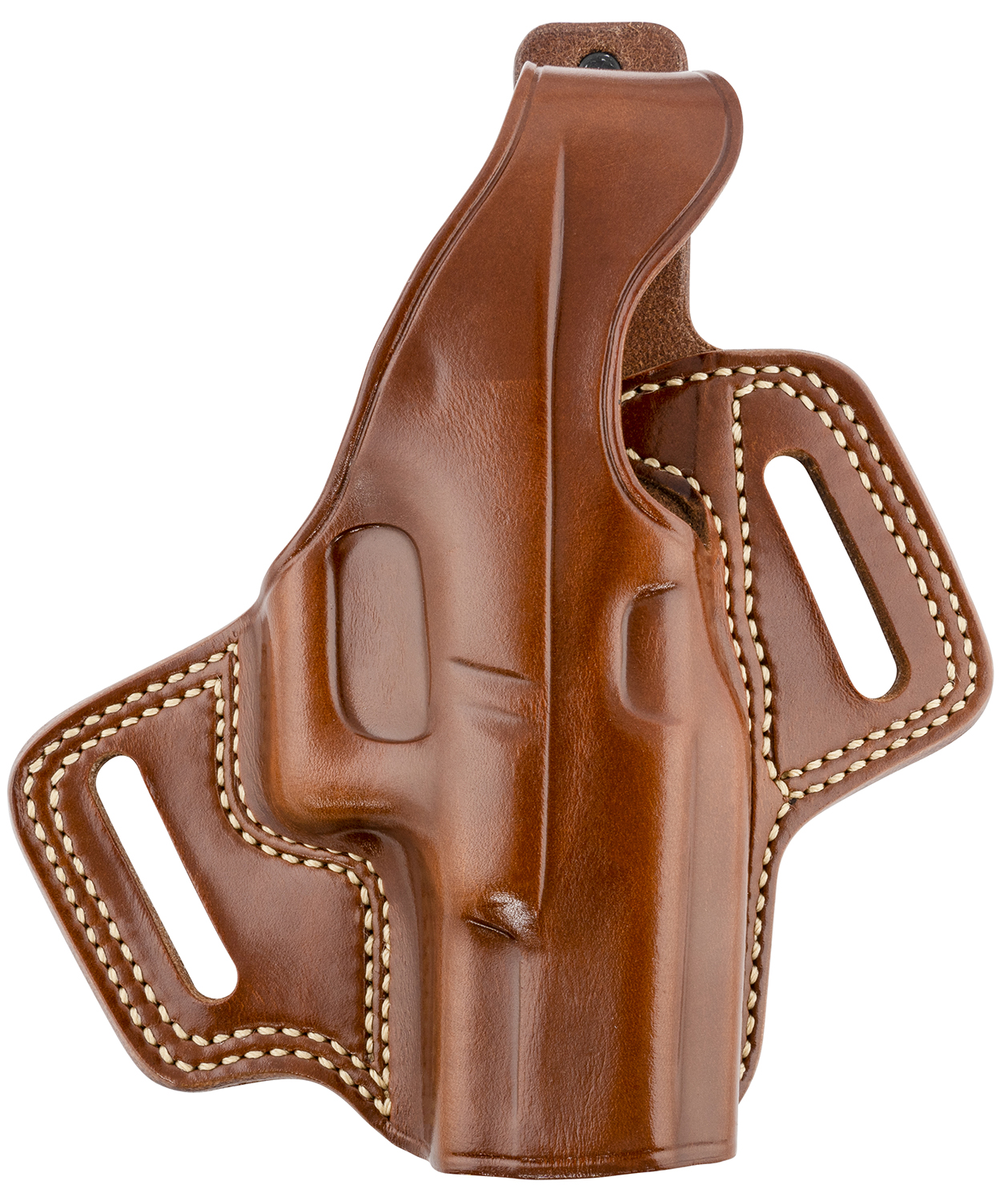Galco FL226 Fletch OWB Tan Leather Belt Slide Compatible w/Glock 19 Gen1-5/19X/23 Gen2-5/32/45 Belt Up to 1.75" Wide Right Hand