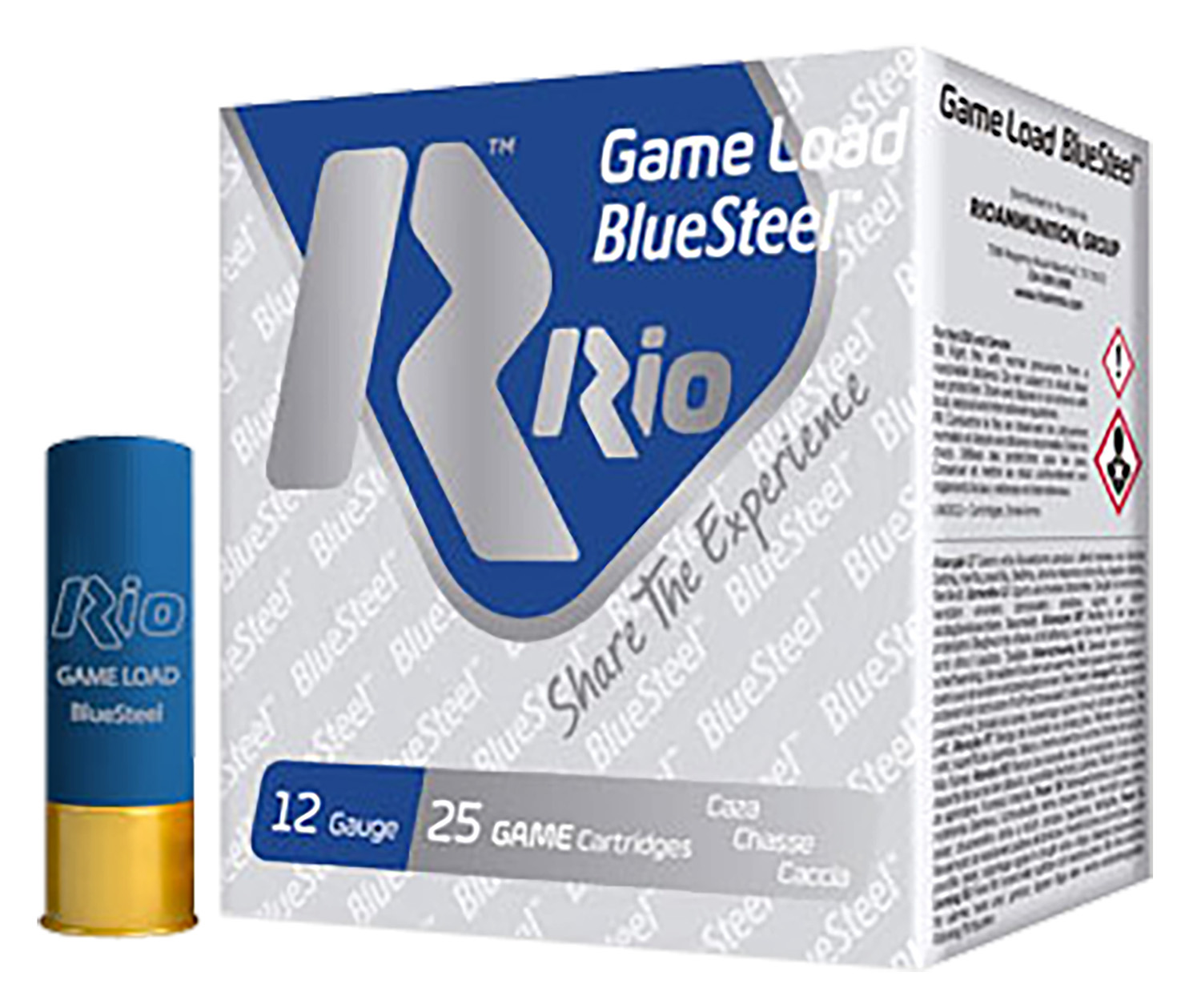 Rio Ammunition GLBS327 Game Load BlueSteel 12Gauge 2.75" 1 1/8oz 7Shot 25 Per Box/10 Case